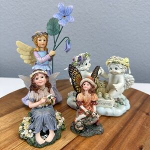 VTG Boyds Collection Faeriessence Dreamsicles Fairy Angel Figurine Lot of 4 Y2K